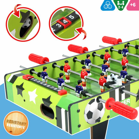 Tafelvoetbal Colorbaby 60 x 14 x 32 cm (2 Stuks) 3