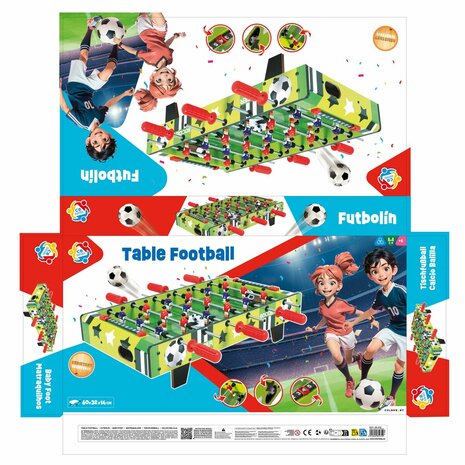 Tafelvoetbal Colorbaby 60 x 14 x 32 cm (2 Stuks) 8