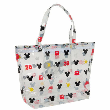 Dames handtas Mickey Mouse Clubhouse Beach Multicolour Transparant 54 x 35 x 17 cm 2