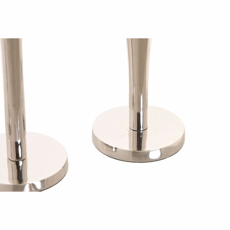 Kandelaar Home ESPRIT Zilverkleurig Aluminium Modern 7,5 x 7,5 x 25 cm 3