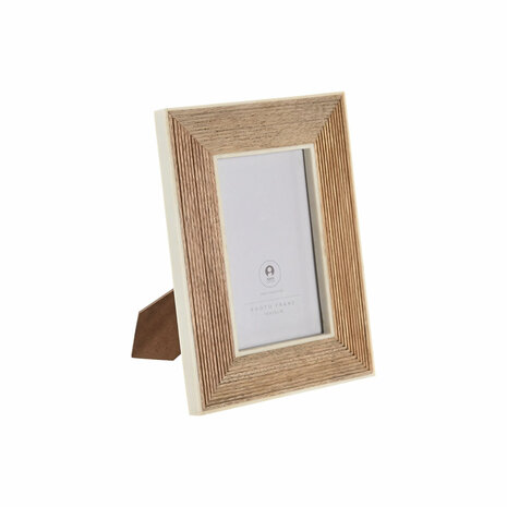 Fotolijsten Home ESPRIT Wit Natuurlijk Hars Mangohout Stads 1