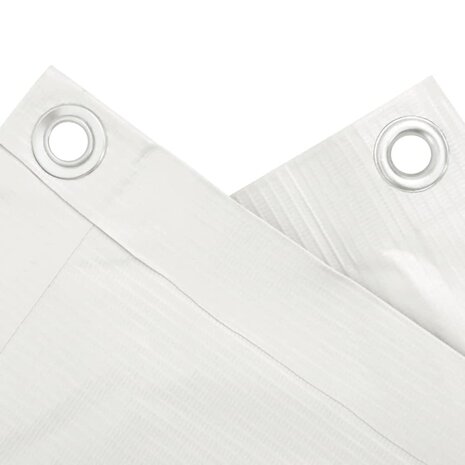 Balkonscherm 300x75 cm PVC wit 4
