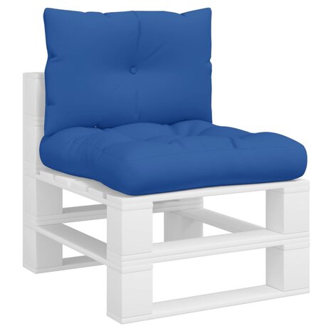 Palletkussens 2 st stof koningsblauw 3