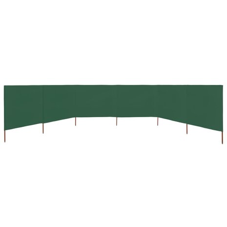 Windscherm 6-panelen 800x120 cm stof groen 3