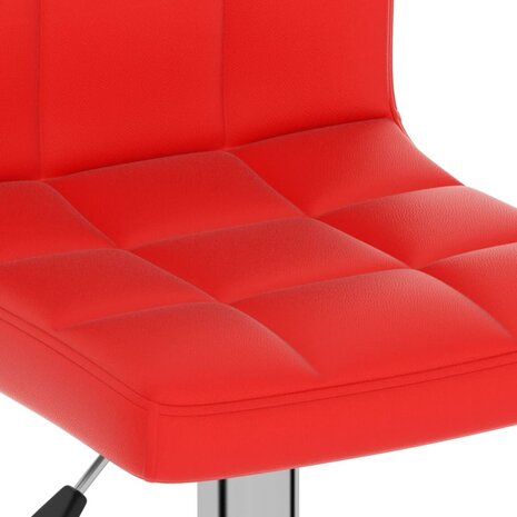 Barkruk kunstleer rood 7