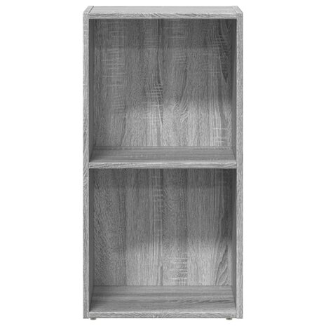 Boekenkast 40x30x77 cm bewerkt hout grijs sonoma eikenkleurig 4