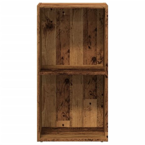 Boekenkast 40x30x77 cm bewerkt hout oud houtkleurig 4