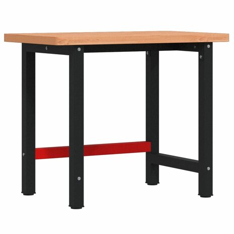 Werkbank rechthoekig 100x60x83 cm massief beukenhout 2
