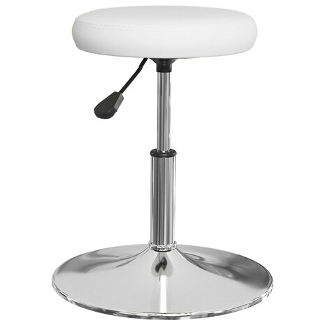 Eetkamerstoelen 2 st kunstleer wit 3