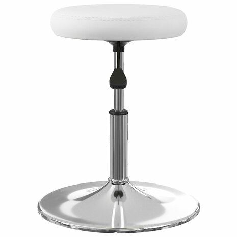 Eetkamerstoelen 2 st kunstleer wit 4