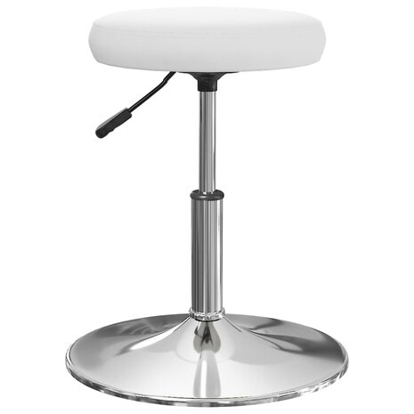 Eetkamerstoelen 2 st kunstleer wit 5