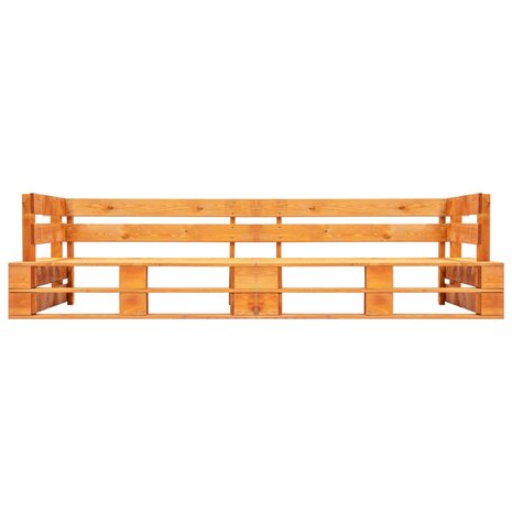 2-delige Bankenset pallet met grijze kussens grenenhout 4