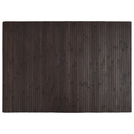 Vloerkleed rechthoekig 70x100 cm bamboe donkerbruin 2