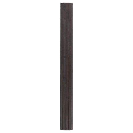 Vloerkleed rechthoekig 70x100 cm bamboe donkerbruin 3