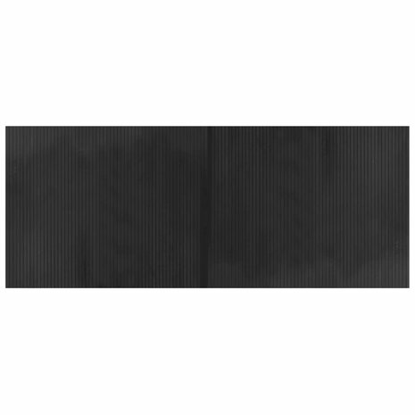 Vloerkleed rechthoekig 80x200 cm bamboe grijs 2