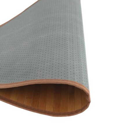 Vloerkleed rond 60 cm bamboe bruin 5
