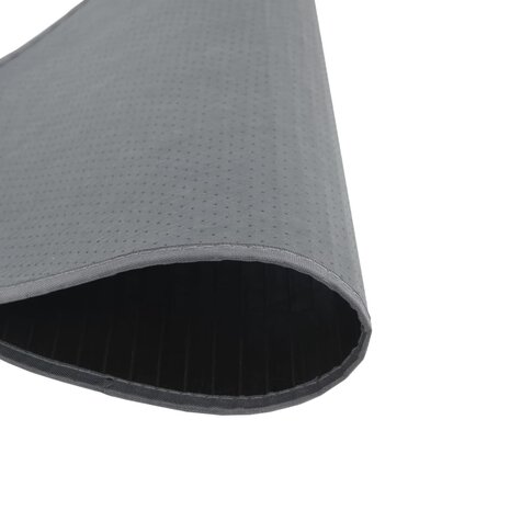 Vloerkleed rond 60 cm bamboe grijs 5