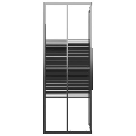 Douchecabine strepen 80x80x180 cm ESG zwart 4