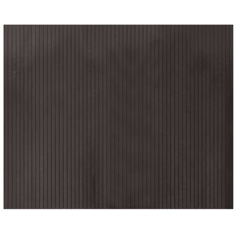 Vloerkleed rechthoekig 80x100 cm bamboe donkerbruin 2