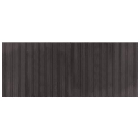 Vloerkleed rechthoekig 80x200 cm bamboe donkerbruin 2