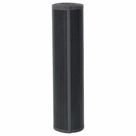 Vloerkleed rechthoekig 70x300 cm bamboe grijs 3