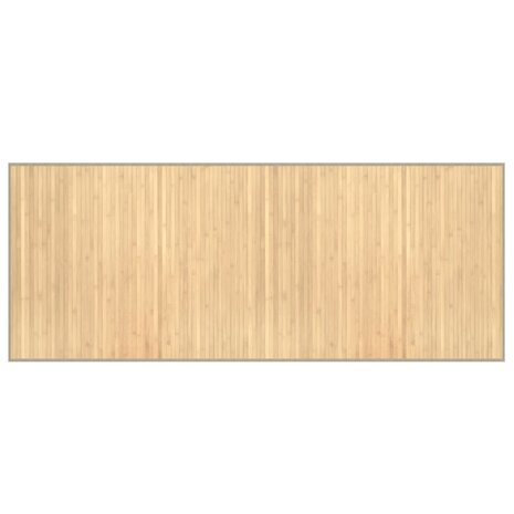 Vloerkleed rechthoekig 80x200 cm bamboe lichtnaturel 2