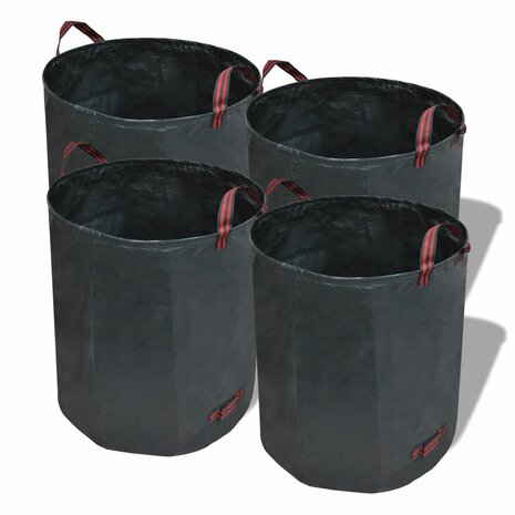Tuinafvalzak Donkergroen 4 stuks 120 L 150 g/m² 2
