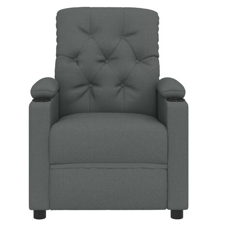 Massagestoel stof donkergrijs 4