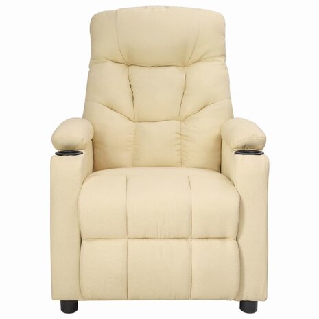 Sta-op-massagestoel stof crèmekleurig 3