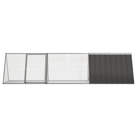 Konijnenhok 302,5x80,5x71 cm gegalvaniseerd staal antraciet 3