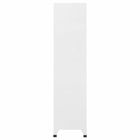 Lockerkast 90x40x180 cm staal lichtgrijs en donkergrijs 4