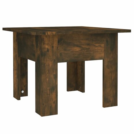 Salontafel 55x55x42 cm bewerkt hout gerookt eikenkleur 2