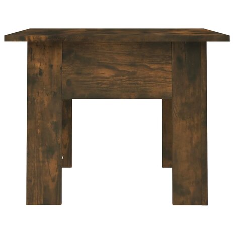 Salontafel 55x55x42 cm bewerkt hout gerookt eikenkleur 5