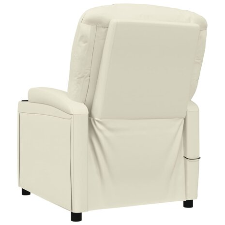 Massagestoel kunstleer crèmewit 5