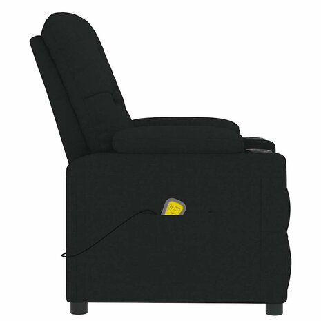 Massagestoel stof zwart 5