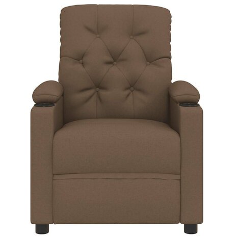 Massagestoel stof bruin 4