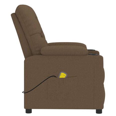 Massagestoel stof bruin 5