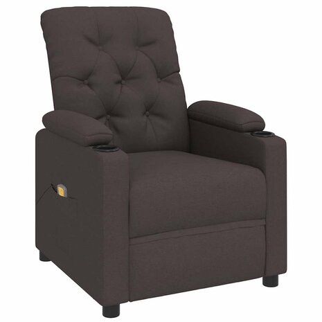 Massagestoel stof donkerbruin 3