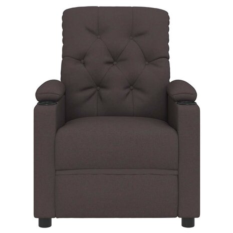 Massagestoel stof donkerbruin 4