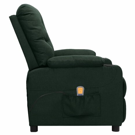 Massagestoel stof donkergroen 3