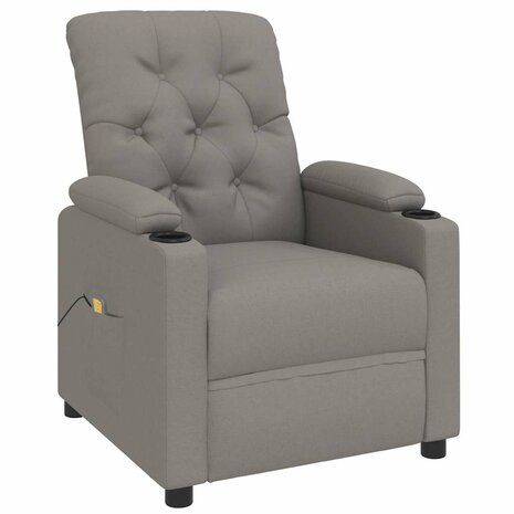 Massagestoel stof taupe 3