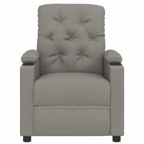 Massagestoel stof taupe 4
