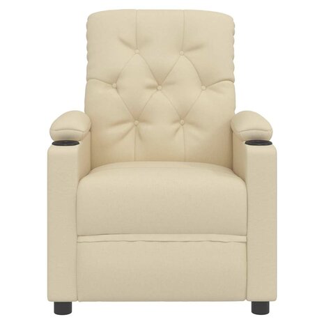 Massagestoel stof crèmekleurig 4