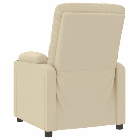 Massagestoel stof crèmekleurig 6