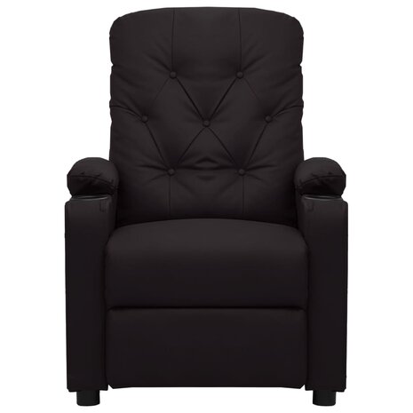 Massagestoel kunstleer zwart 2