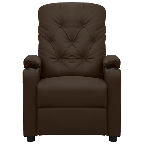 Massagestoel kunstleer bruin 2