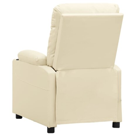 Massagestoel kunstleer crèmekleurig 5