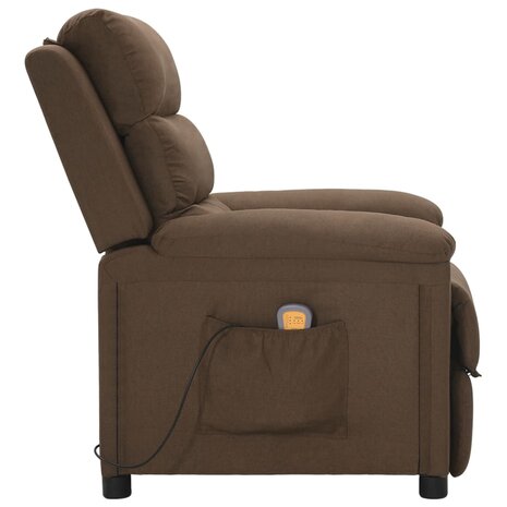 Massagestoel stof bruin 3