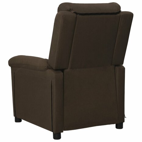 Massagestoel stof donkerbruin 4