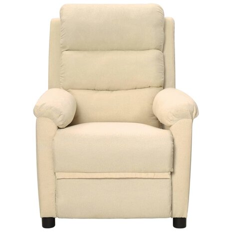 Massagestoel stof crèmekleurig 2